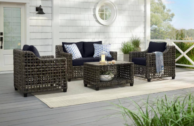 Briar Ridge Brown Wicker Outdoor Patio Hampton Bay