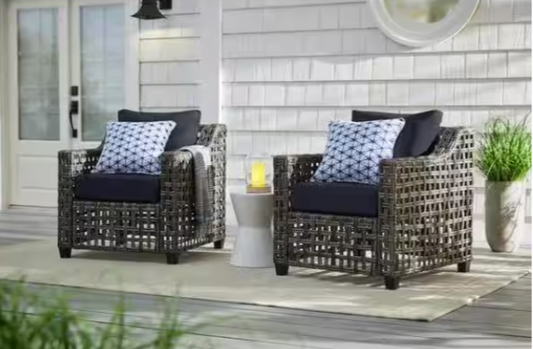Briar Ridge Brown Wicker Outdoor Patio Hampton Bay