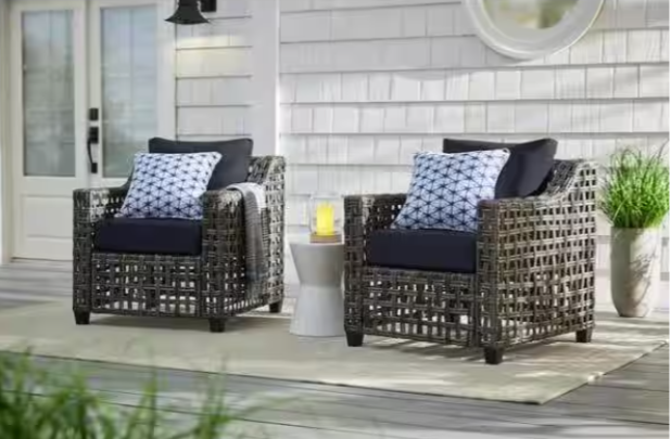 Briar Ridge Brown Wicker Outdoor Patio Hampton Bay