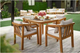 Orleans 5-Piece Eucalyptus Outdoor Dining Set