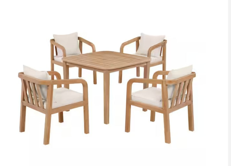 Orleans 5-Piece Eucalyptus Outdoor Dining Set