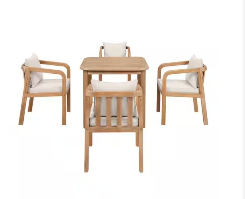 Orleans 5-Piece Eucalyptus Outdoor Dining Set