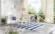Beach Haven Shell White 4-Piece Sling Outdoor Patio Conversation Seating Set Hampton Bay