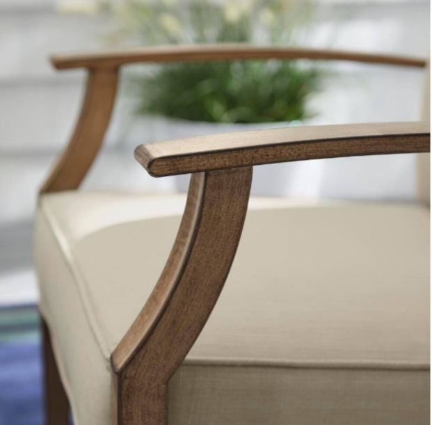Geneva Brown Wicker Outdoor Patio Stationary Dining Chair Hampton Bay