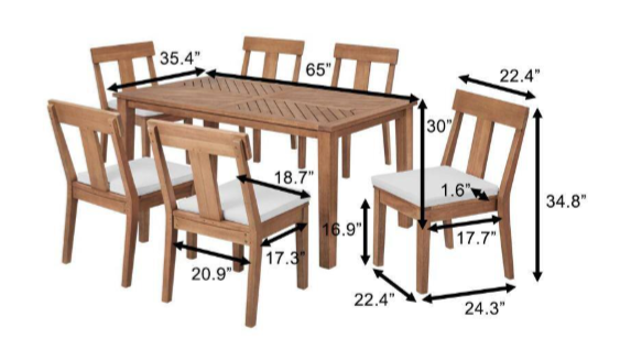 Woodford\Wood Outdoor Dining Table