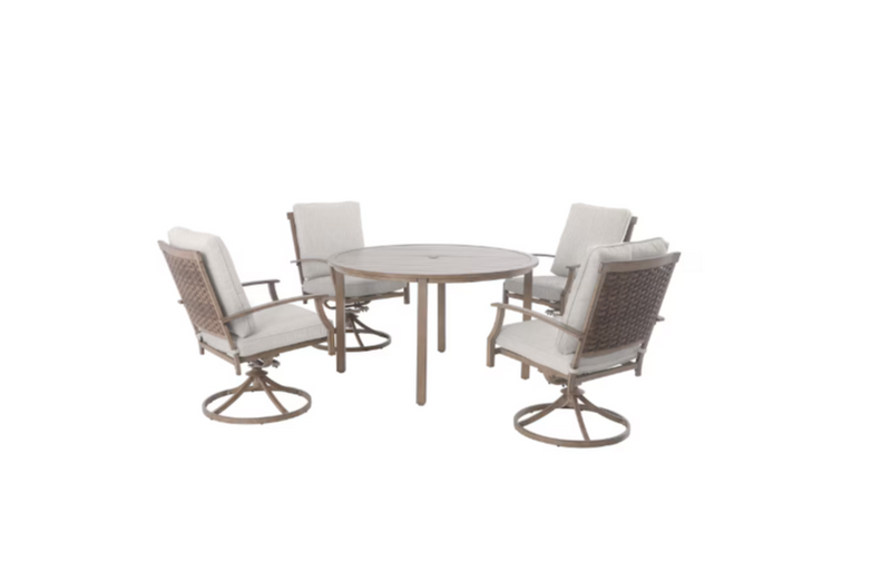 Geneva 5-Piece Patio Dining Set Hampton Bay ( chairs only)