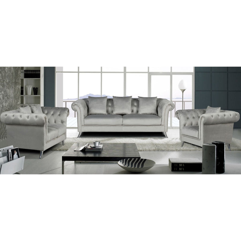 Mia Velvet Sofa Set