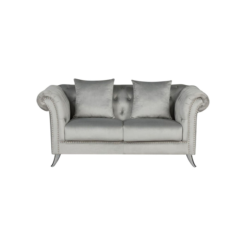 Mia Velvet Sofa Set