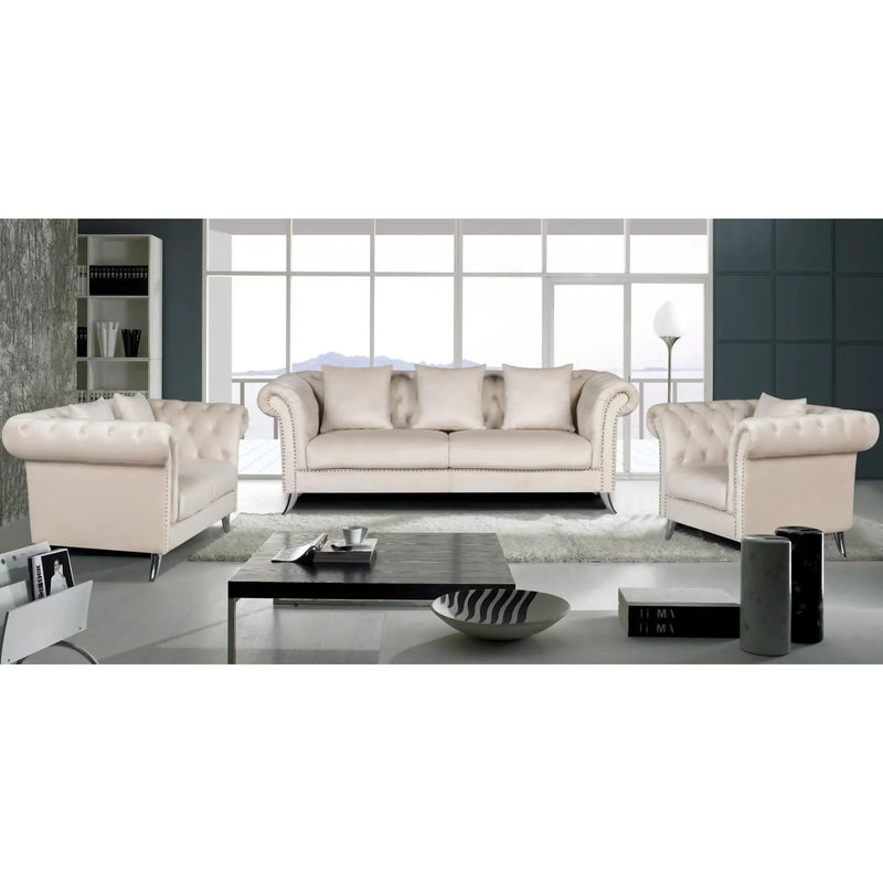 Mia Velvet Sofa Set