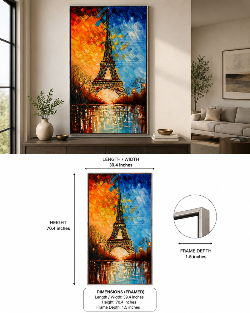 Eiffel Tower Abstract Wall Art