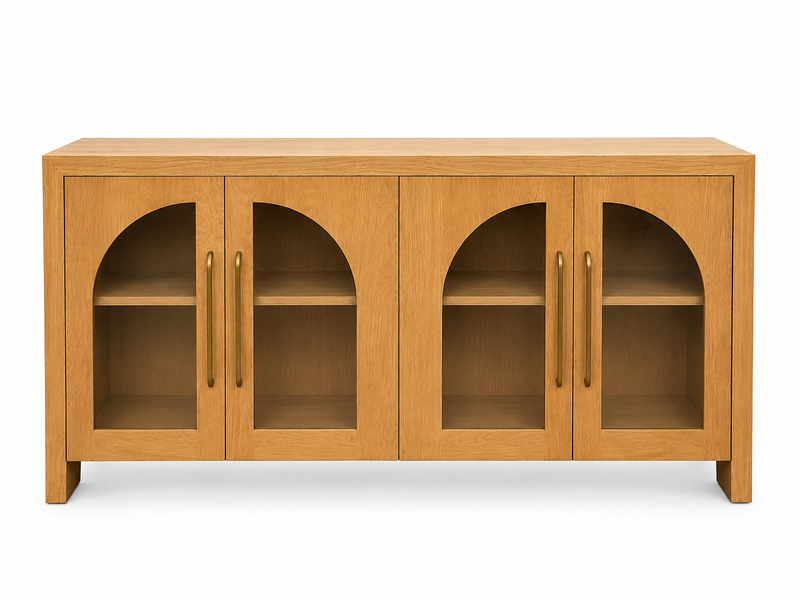 Oak Arch Glass Door Sideboard