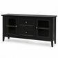 Black Glass Door Sideboard & Storage Cabinet