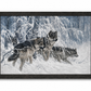 Winter Wolf Pack Framed Wall Art