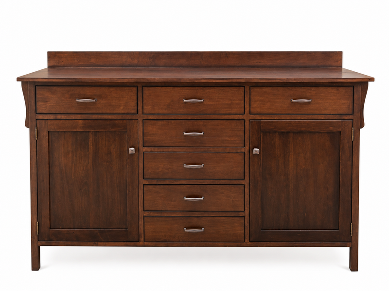 Solid Wood Buffet Sideboard Cabinet