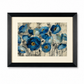 Blue Poppy Floral Framed Wall Art
