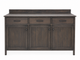 Rustic Solid Wood Sideboard Cabinet