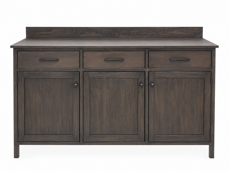 Rustic Solid Wood Sideboard Cabinet