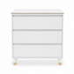 Modern 3-Drawer Nightstand with Marble Top