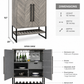 Weathered Grey Wine & Bar Cabinet Howard Miller