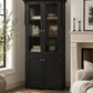 Tribeca 2-Door Glass Display Cabinet with Lower Storage