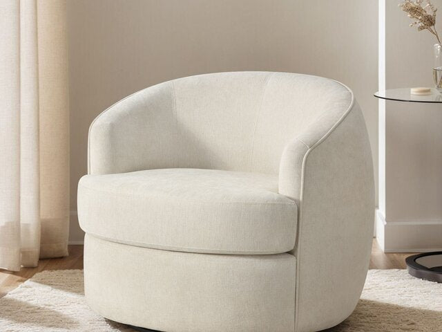 Sloane Swivel Chair Cream