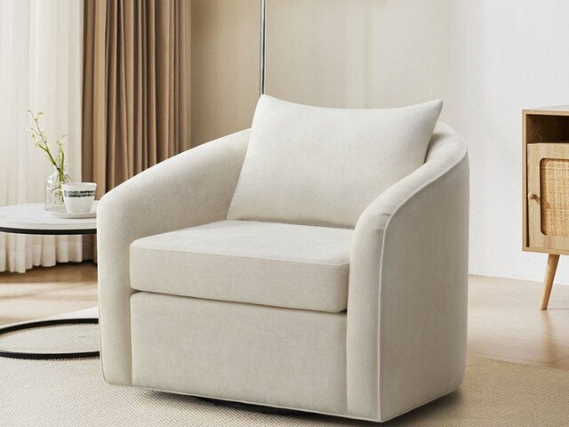 Soren Swivel Chair Cream