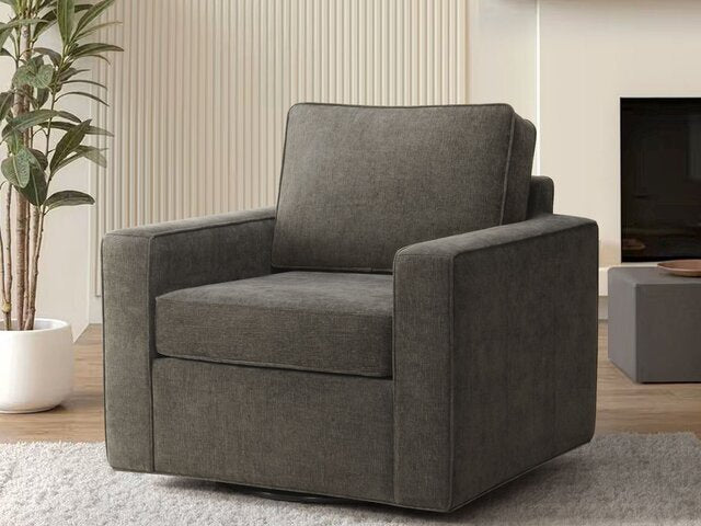 Skyler Swivel Chair Chocolate