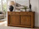 Solid Wood Sideboard with Sliding Doors