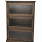 Glass Door Display Cabinet – Dark Wood Finish