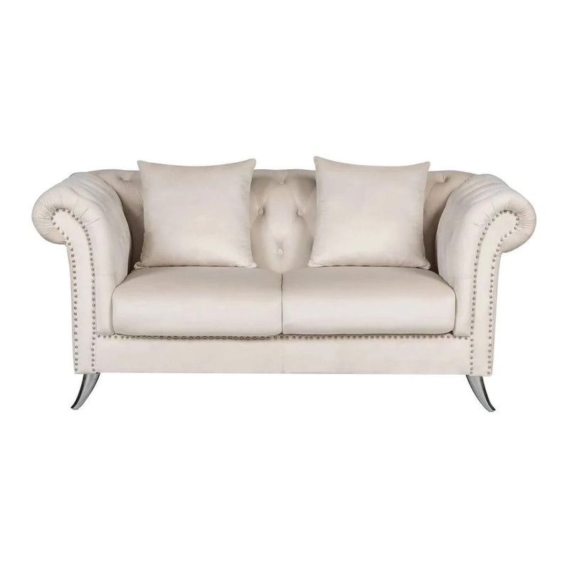 Mia Velvet Sofa Set