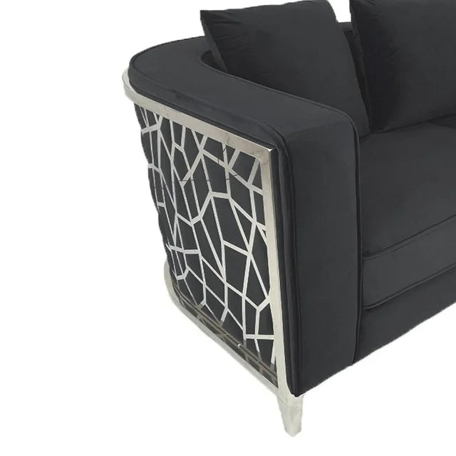Elizabeth Love Seat Black