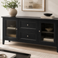 Black Glass Door Sideboard & Storage Cabinet