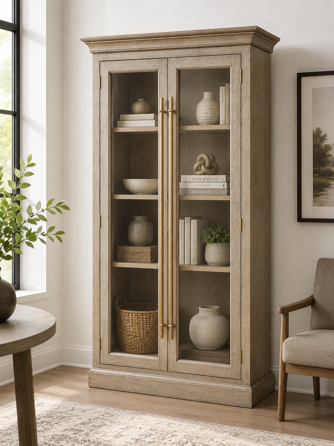 Tribeca 2-Door Glass Display Cabinet