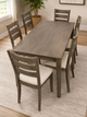 Modern Dining Set with Upholstered Chairs