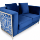 Elizabeth Love Seat Blue