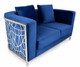 Elizabeth Love Seat Blue