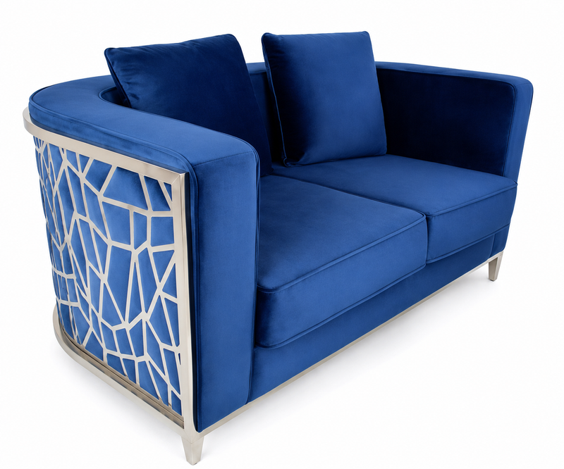 Elizabeth Love Seat Blue