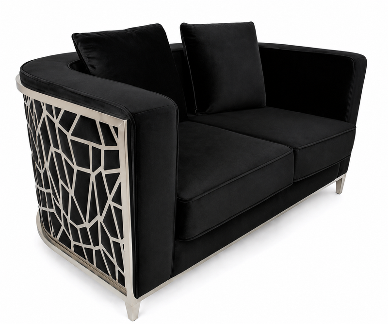 Elizabeth Love Seat Black