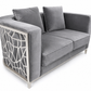 Elizabeth Love Seat Grey