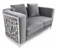 Elizabeth Love Seat Grey