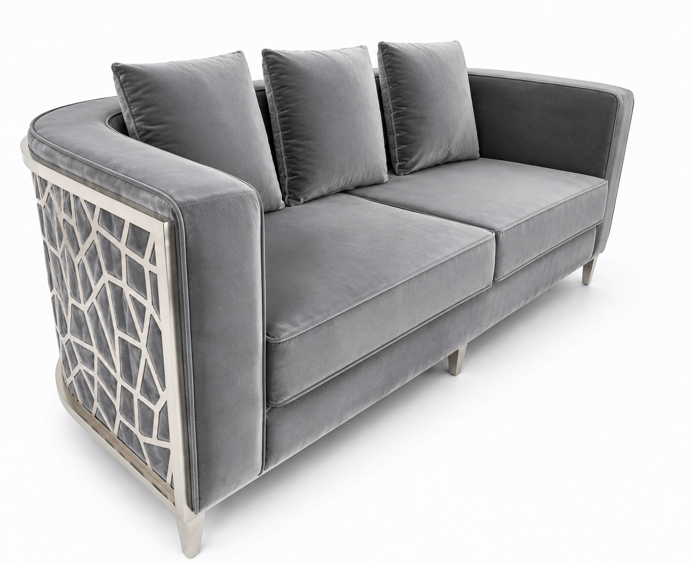 Elizabeth 3 Seat Sofa Grey