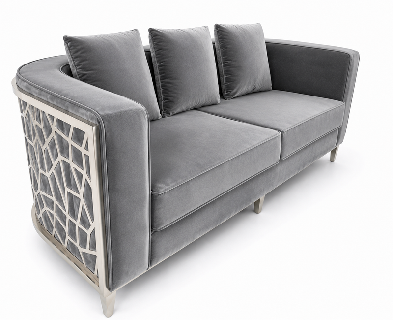 Elizabeth 3 Seat Sofa Grey
