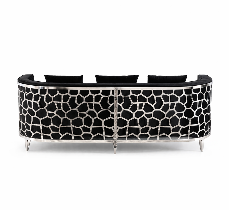 Elizabeth 3 Seat Sofa Black
