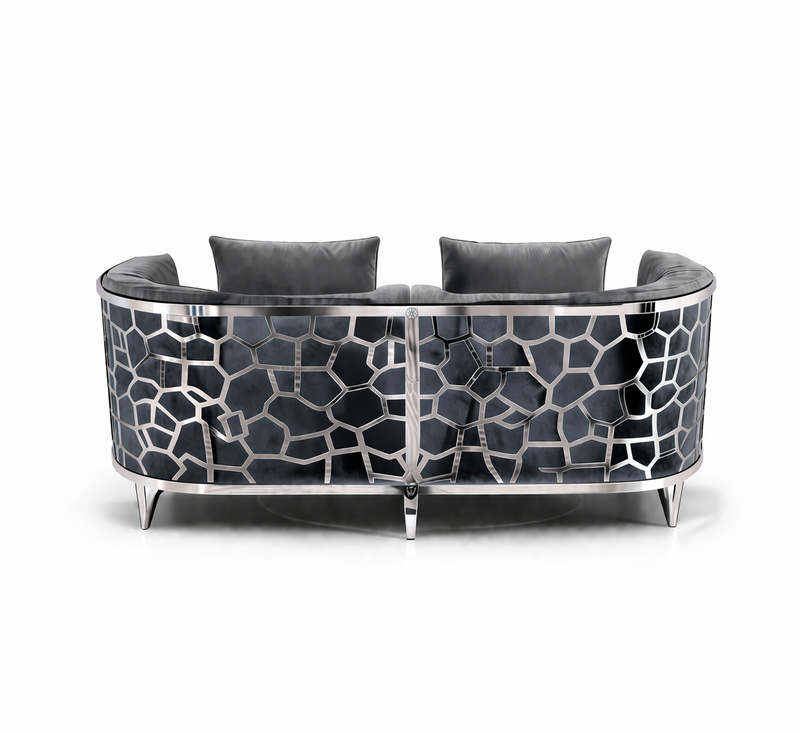 Elizabeth Love Seat Grey