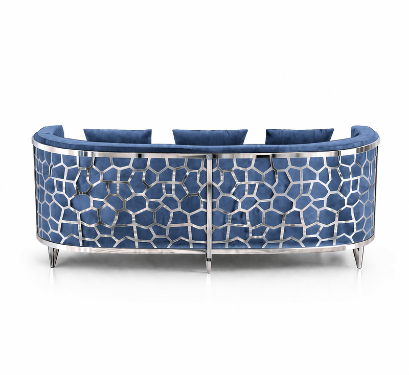 Elizabeth 3 Seat Sofa Blue