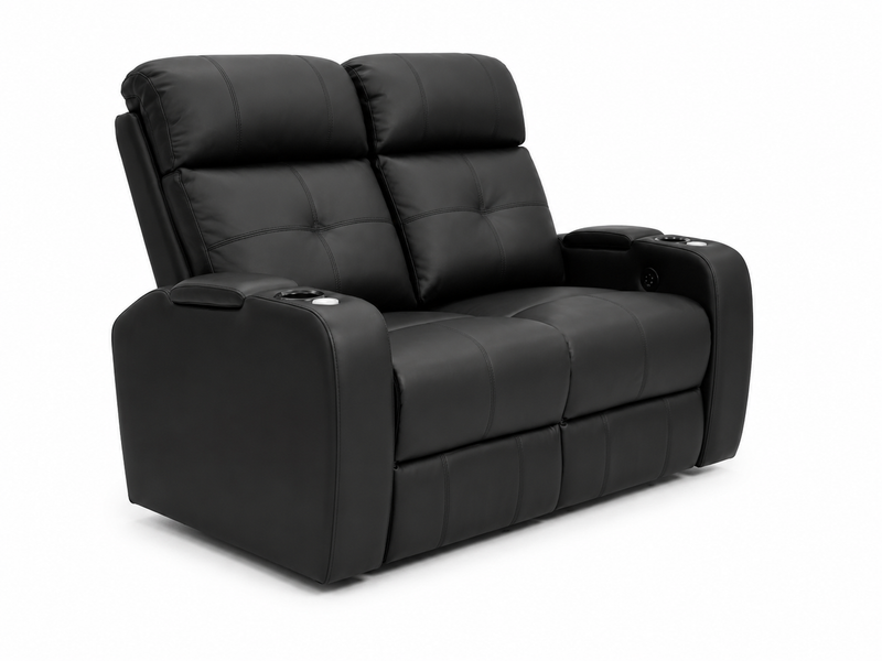 Luxora Elite Power Reclining Loveseat - Black