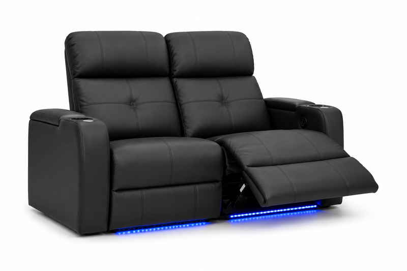 Luxora Elite Power Reclining Loveseat - Black