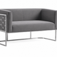 Cinderella Loveseat Sofa Gray