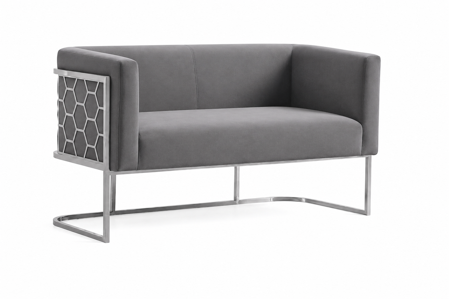 Cinderella Loveseat Sofa Gray