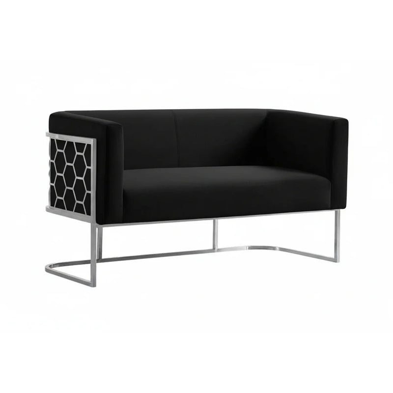 Cinderella Loveseat Sofa Black